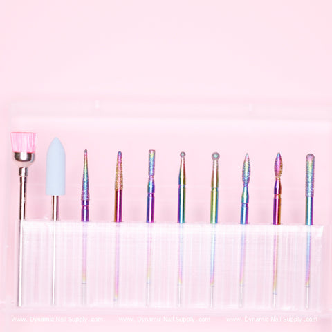 10pcs Manicure Drill Bits (Preps carbide drill bit set) for Removing dead skin and Nails Preparation