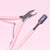 Pink Cuticle Nippers (includes 1 cuticle pusher for free) - Made of Carbon Steel