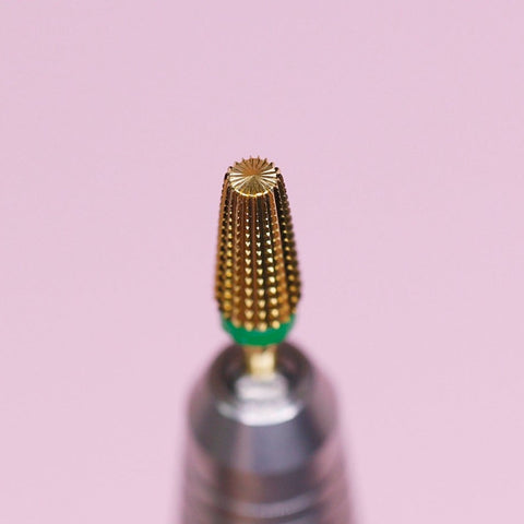 5-in-1 Coarse grit Drill Bit (Gold color) - Shaping acrylic / Smooth out acrylic / Removing gel