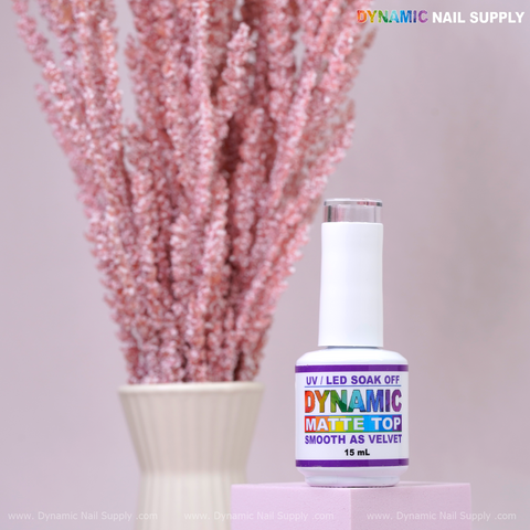 Dynamic No-Wipe Matte Top Coat - UV Led gel nail Velvet finish topcoat