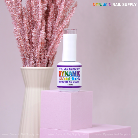 Dynamic No-Wipe Matte Top Coat - UV Led gel nail Velvet finish topcoat