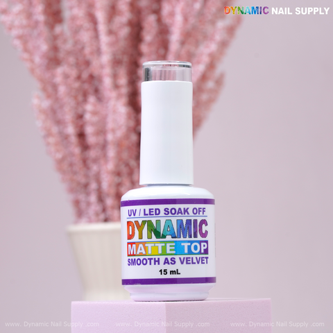 Dynamic No-Wipe Matte Top Coat - UV Led gel nail Velvet finish topcoat