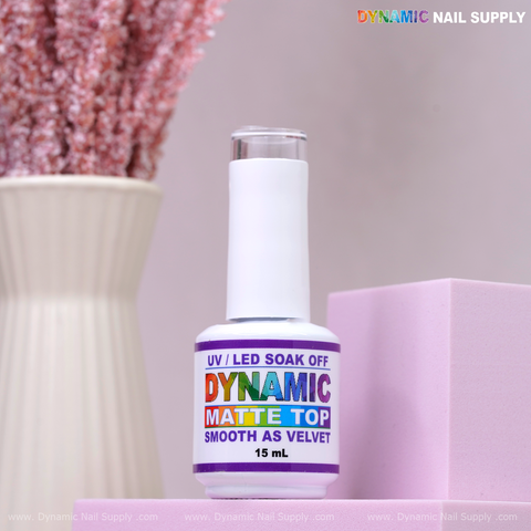 Dynamic No-Wipe Matte Top Coat - UV Led gel nail Velvet finish topcoat