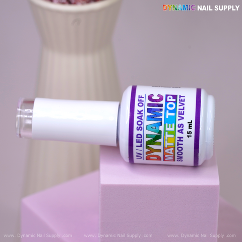 Dynamic No-Wipe Matte Top Coat - UV Led gel nail Velvet finish topcoat