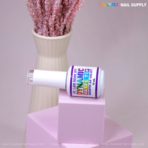 Dynamic No-Wipe Matte Top Coat - UV Led gel nail Velvet finish topcoat