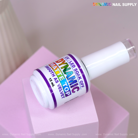 Dynamic No-Wipe Matte Top Coat - UV Led gel nail Velvet finish topcoat