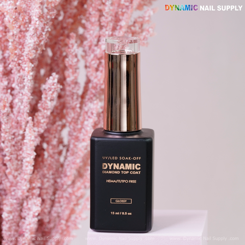 Dynamic No-HEMA Diamond Top Coat (No-wipe) Super Shiny & Glossy
