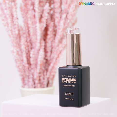 Dynamic No-HEMA Matte Top Coat Gel (No-Wipe) - Smooth velvety matte finish