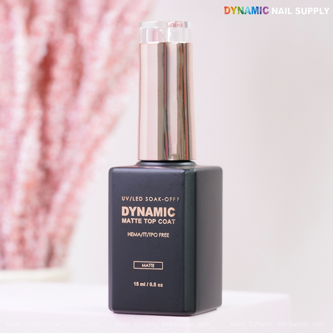 Dynamic No-HEMA Matte Top Coat Gel (No-Wipe) - Smooth velvety matte finish