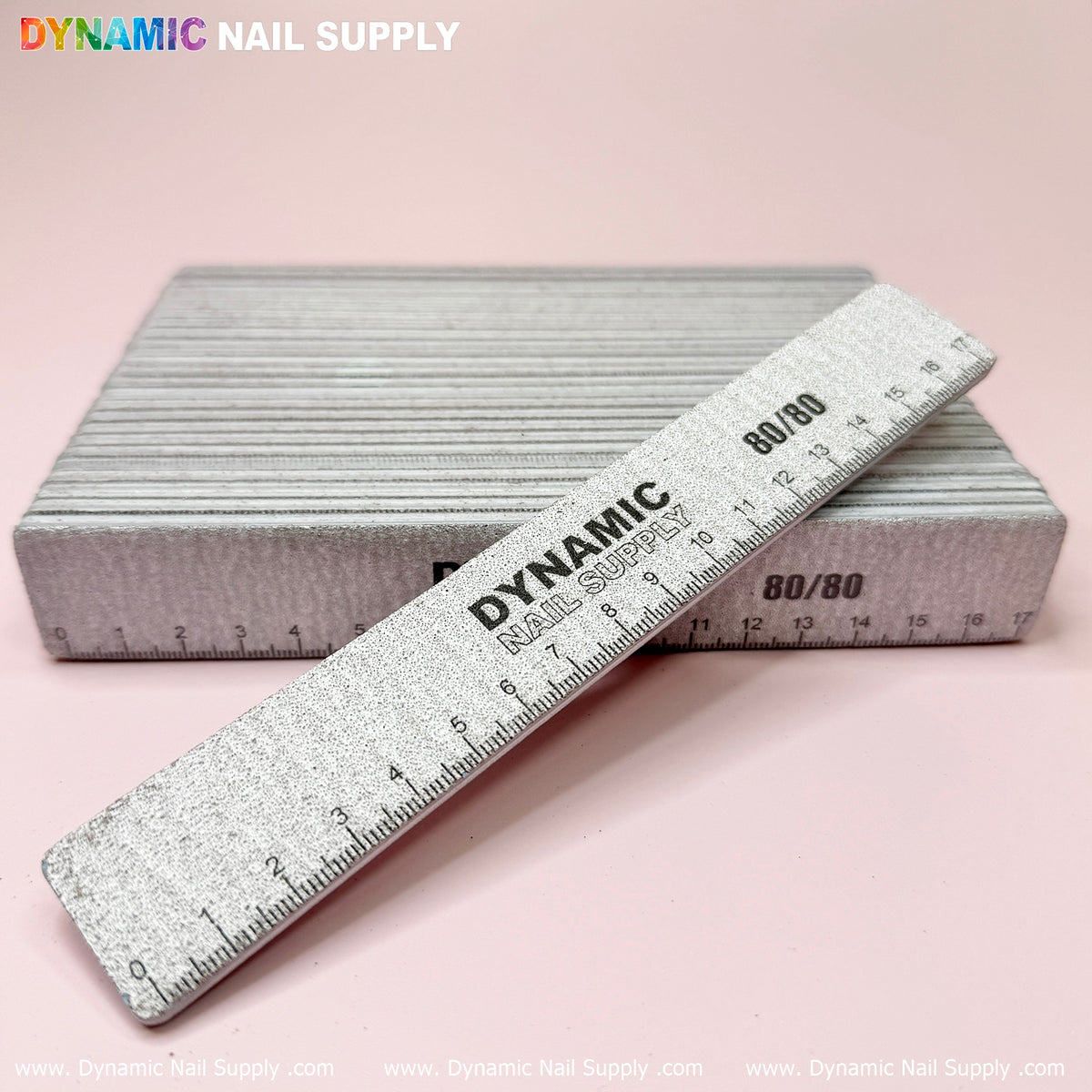 25 pcs Professional Square Nail files grit 80/80 Jumbo size , Hard boa ...