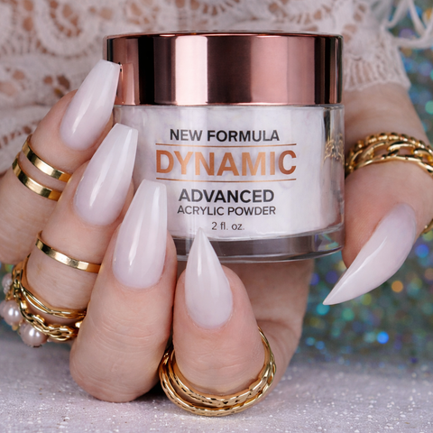 Milky White Acrylic Powder - Sheer White for Natural Look Finish