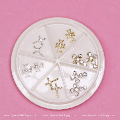 3D Crosses Charms for Nails art design (style #3)