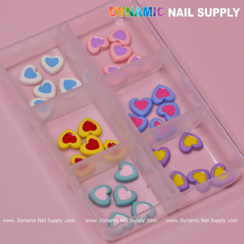 30 pcs Heart shaped candy/cookie/cake charms for nails designer