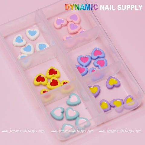 30 pcs Heart shaped candy/cookie/cake charms for nails designer