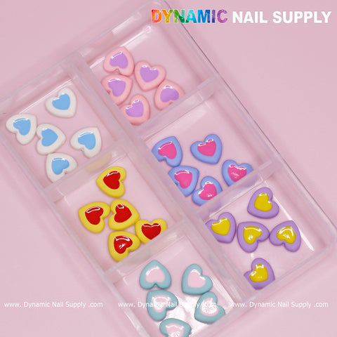 30 pcs Heart shaped candy/cookie/cake charms for nails designer
