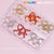 30 pcs Rhinestones Heart Charm for Nails Art Design (Rhinestones Border Edge, Open Heart)