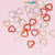 30 pcs Rhinestones Heart Charm for Nails Art Design (Rhinestones Border Edge, Open Heart)