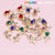 20 pcs Magic Wand with Heart rhinestones Charm (Mixed Colors) for Valentines Nails Design
