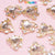 20 pcs Luxury Heart Charm for Valentine Nails Design (Rhinestones Border Edge, Gold)