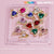 12 pcs Heart Charm with gold edge (Bleeding/Dripping) for Valentine Nails Design (Rhinestones engraved)