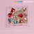 12 pcs Heart Charm (Mixed Colors - Gold Edge) for Valentine Nails Design (Heart Rhinestones engraved)