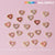 20 pcs Heart Charm for Valentine Nails Design (Rhinestones Border Edge)