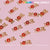 20 pcs Cute Letters Love Word Nail Charms ( O letter is engraved by small red stones)