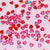 90 pcs Red Resin Heart Shape Charm for Valentine Nails Design