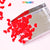 90 pcs Pure Red Resin Heart Shape Charm for Valentine Nails Design