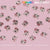 High-quality 30 pcs Pink Metal Hello Kitty Design Nail Charms  (zircon alloy charm)