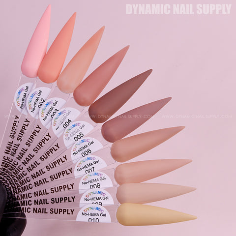 Dynamic No-HEMA Gel Polish - Color 01 to 10