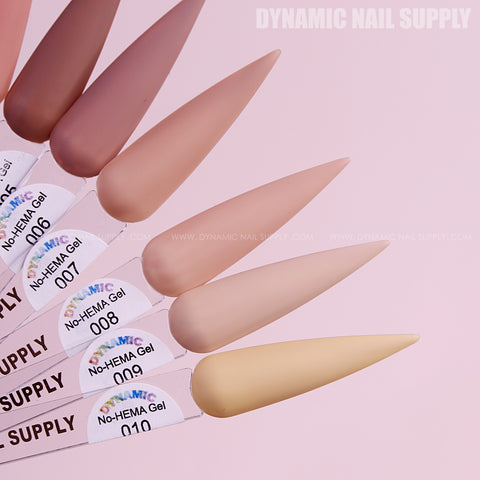 Dynamic No-HEMA Gel Polish - Color 01 to 10