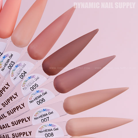 Dynamic No-HEMA Gel Polish - Color 01 to 10