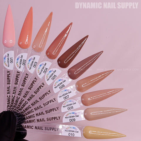 Dynamic No-HEMA Gel Polish - Color 01 to 10