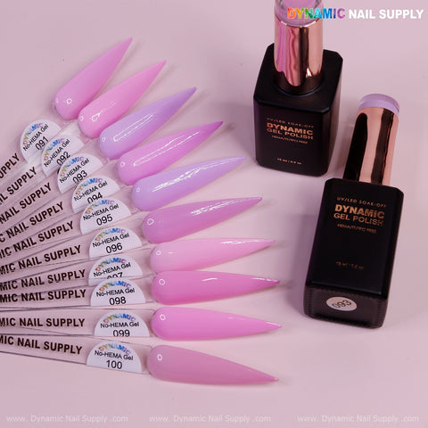 Dynamic No-HEMA Gel Polish - Color 91 to 100
