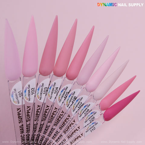 Dynamic No-HEMA Gel Polish - Color 101 to 110