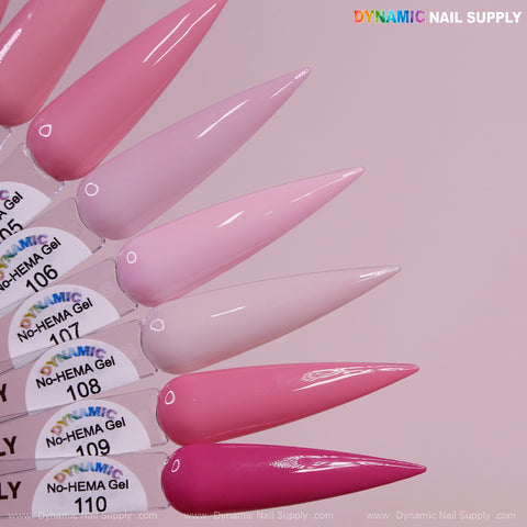 Dynamic No-HEMA Gel Polish - Color 101 to 110