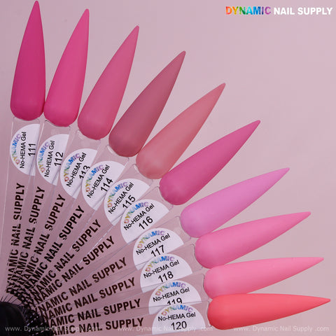 Dynamic No-HEMA Gel Polish - Color 111 to 120