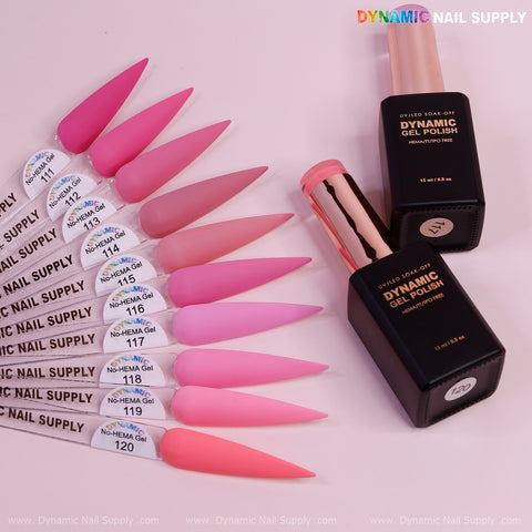Dynamic No-HEMA Gel Polish - Color 111 to 120