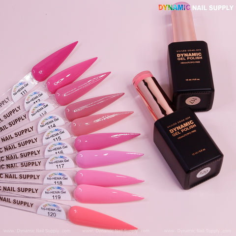 Dynamic No-HEMA Gel Polish - Color 111 to 120