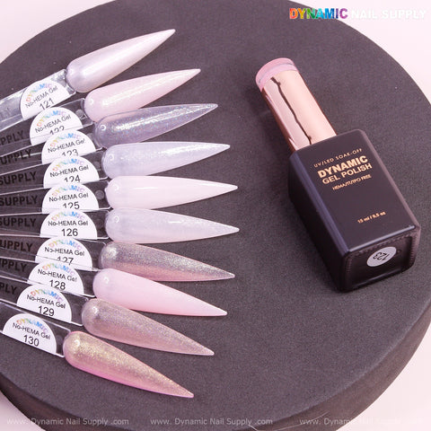 Dynamic No-HEMA Gel Polish - Color 121 to 130
