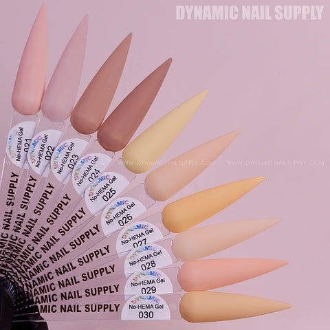 Dynamic No-HEMA Gel Polish - Color 21 to 30