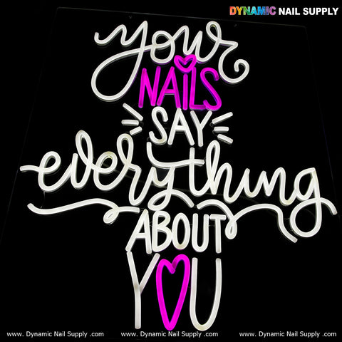 Vibrant Nails Quote LED Neon Sign – Bright, Stylish Wall Decor for Salons or Beauty studio