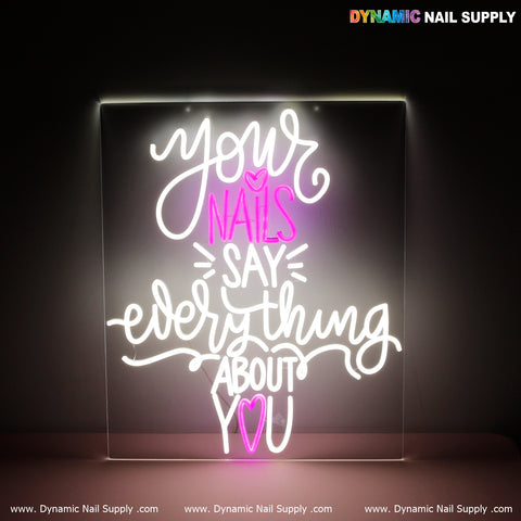 "NAIL BOSS" Bright LED Sign for Salon, Spa & Beauty Room Decoration
