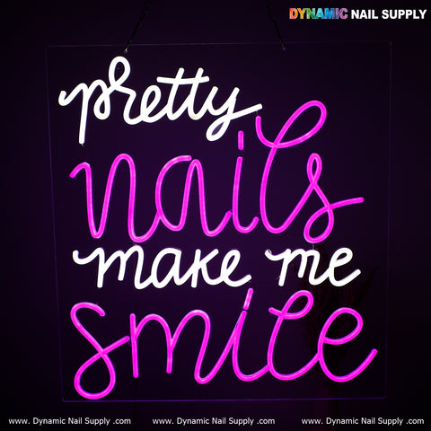 Bold & Bright "Pretty Nails" Neon LED Sign – Eye-Catching Wall Light for Salons & Beauty Spaces