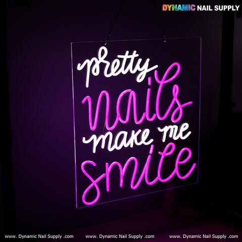Bold & Bright "Pretty Nails" Neon LED Sign – Eye-Catching Wall Light for Salons & Beauty Spaces