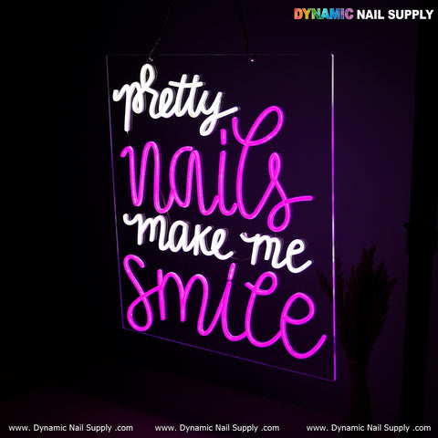 Bold & Bright "Pretty Nails" Neon LED Sign – Eye-Catching Wall Light for Salons & Beauty Spaces