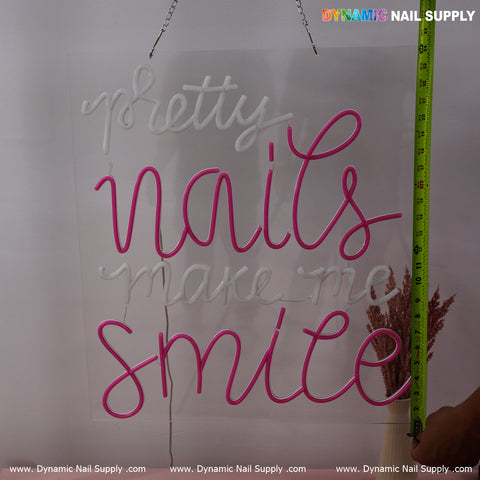 Bold & Bright "Pretty Nails" Neon LED Sign – Eye-Catching Wall Light for Salons & Beauty Spaces