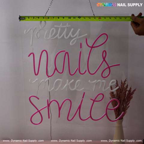 Bold & Bright "Pretty Nails" Neon LED Sign – Eye-Catching Wall Light for Salons & Beauty Spaces