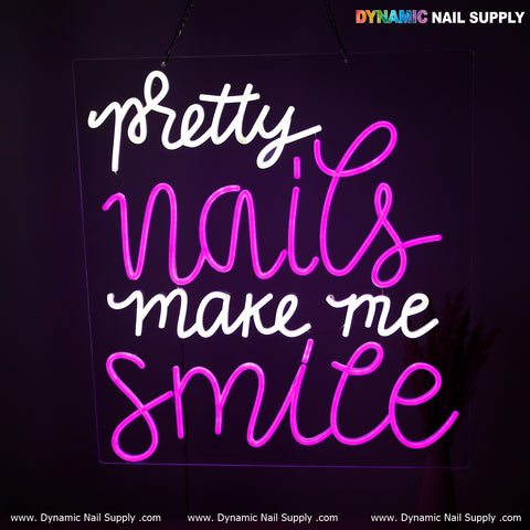 Bold & Bright "Pretty Nails" Neon LED Sign – Eye-Catching Wall Light for Salons & Beauty Spaces